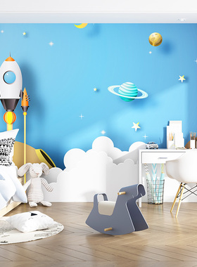 墙布壁画定制背景墙画2021年新C款卧室墙纸儿童房卡通定制墙纸壁