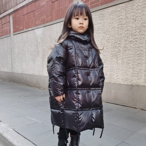 2021新款儿童羽绒服中长款加厚宝宝男童女童冬装小童大童洋气外套