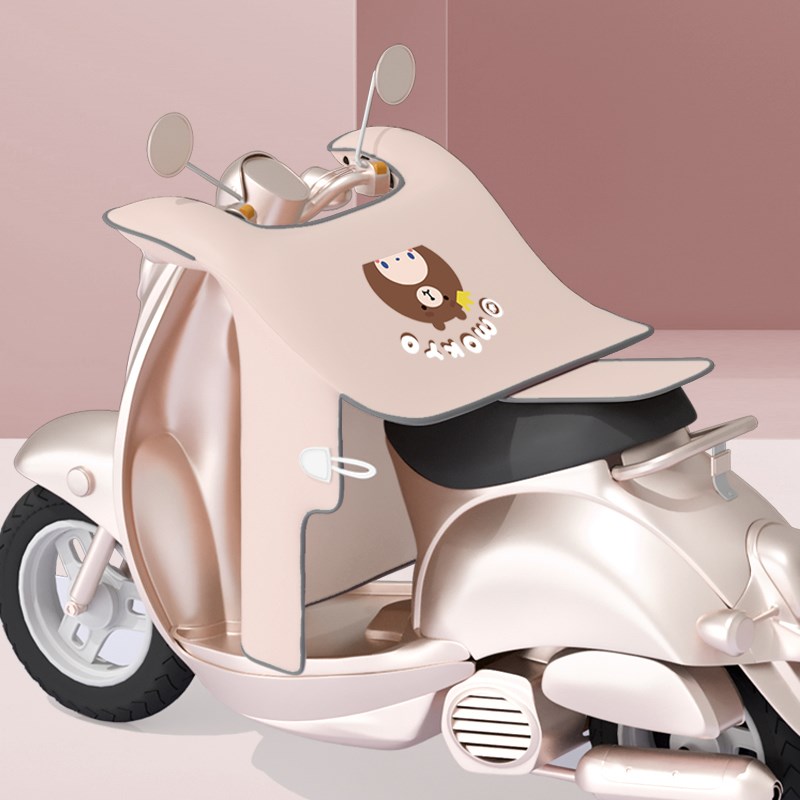 电动车挡风夏薄款电瓶车防水防晒罩电单车遮阳隔热防风板新款男女