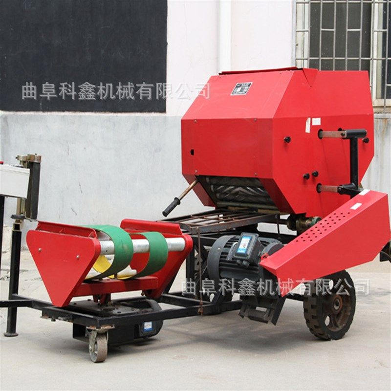 科鑫50型全自动打捆包膜机卧式液压青储打包机冬季牛羊饲料保鲜机