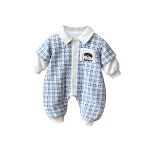 婴儿春装 6外出春天一岁5 男宝宝衣服超萌洋气连体爬服3个月0春秋季