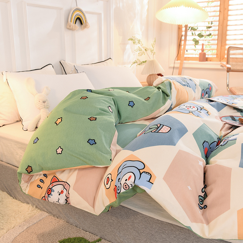 定做订制全棉加厚磨毛被套单件纯棉被罩儿童卡通150215cm定制
