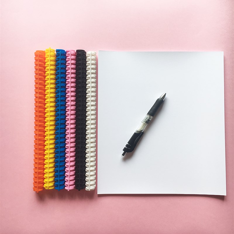 活页圈30孔装订条塑料装订条塑料胶圈装订条 活页装订条学生办公