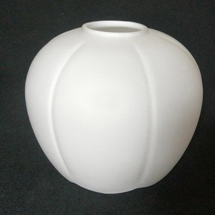 花口双开口灯罩灯饰配件奶白磨砂奶白磨砂上下口灯罩台灯吊灯灯罩