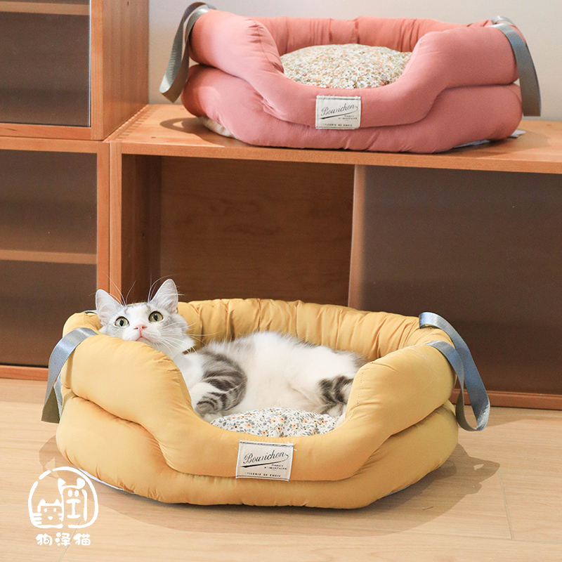 不起球无静电狗窝四季通用防水猫床易打理猫窝不沾毛可机洗宠物床