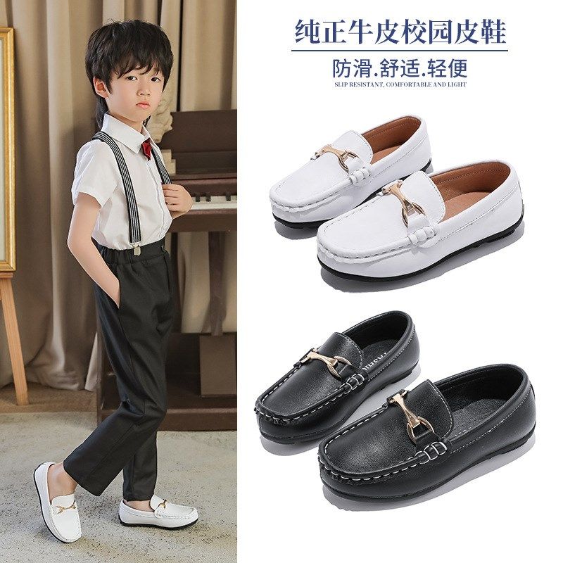 男童皮鞋真皮春秋新款单鞋儿童豆豆鞋时装鞋软底黑色英伦风演出鞋,童鞋/婴儿鞋/亲子鞋,皮鞋,淘宝优惠券,粉丝福利购,淘宝优惠卷