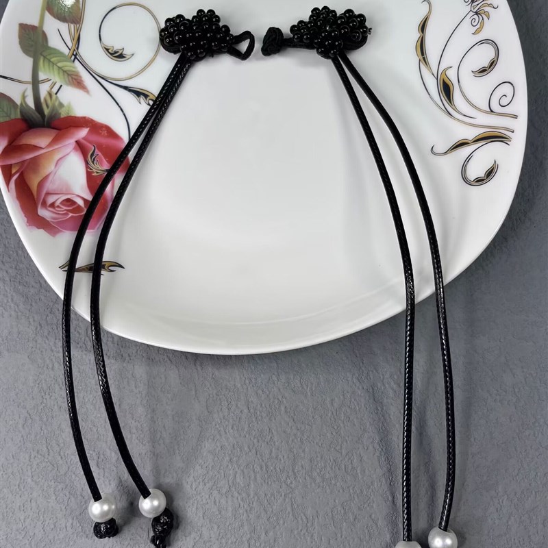 高端精致手工复古改良新中式古法旗袍唐装汉服编织盘扣子流苏配饰