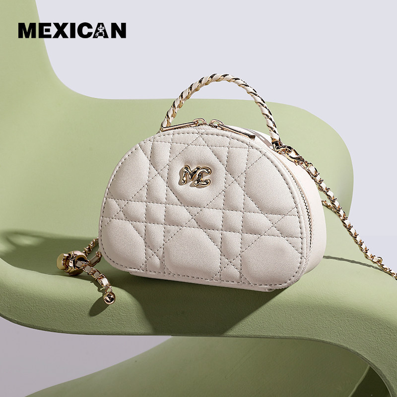 稻草人菱格斜挎包新款头层牛皮手提包小香风链条包轻奢通勤包女包,箱包皮具/热销女包/男包,通用款女包,淘宝优惠券,粉丝福利购,淘宝优惠卷