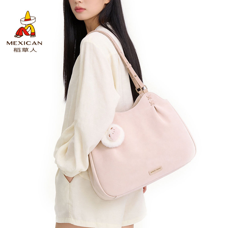 稻草人包包女士2026新款韩系时尚大容量托特包百搭休闲通勤单肩包