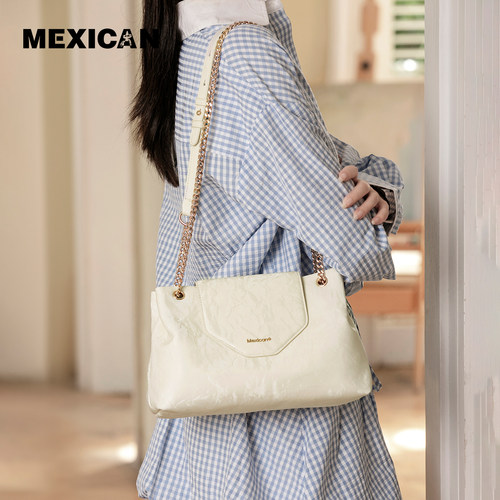 稻草人新款链条小方包