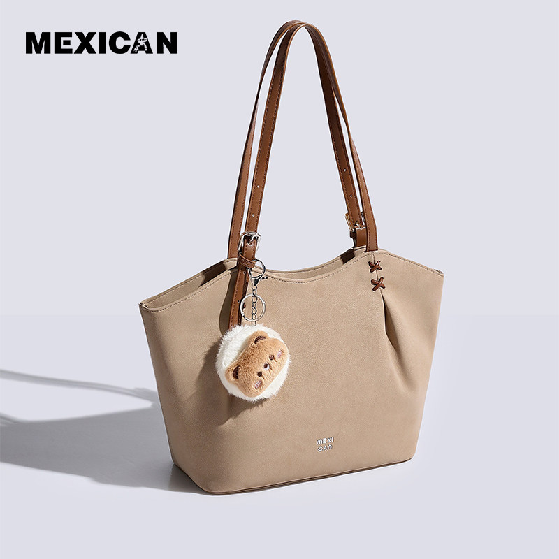 稻草人包包高级托特包女小众新款春夏单肩包大容量通勤手提包女包