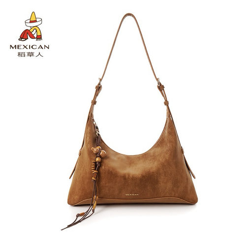 稻草人新款美拉德腋下包