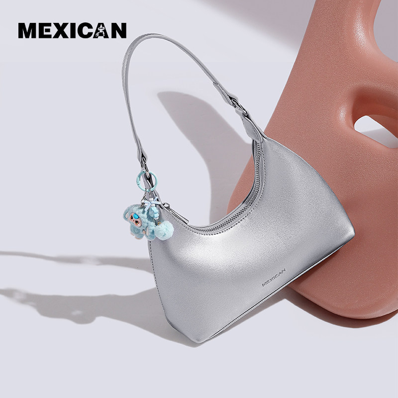 稻草人包包女新款腋下包百搭气质弯月包斜挎包春夏上班便携包女包