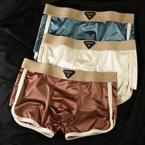 冰丝轻奢缎面男士内裤夏季薄款