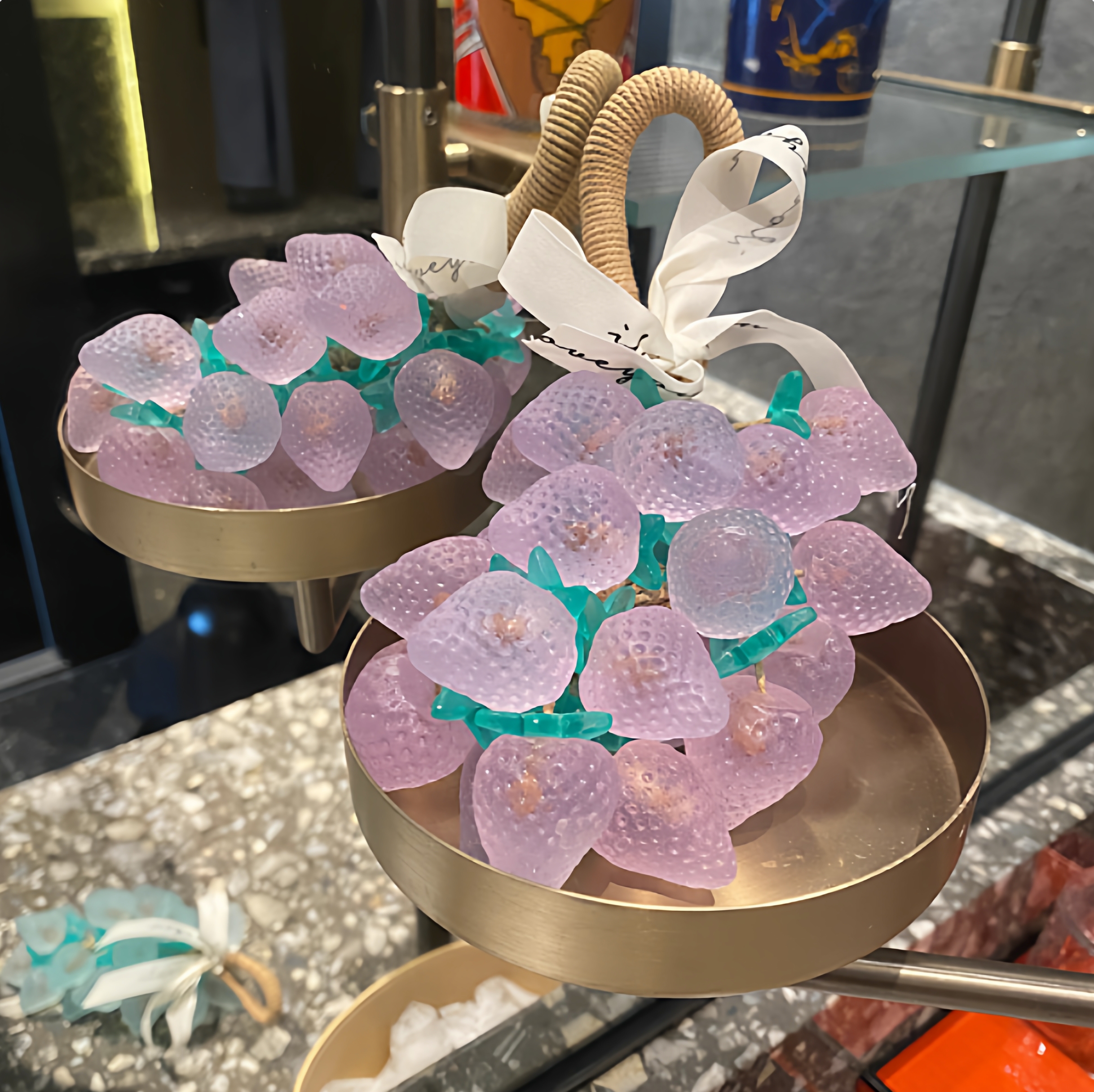 手工水晶创意草莓串葡萄香皂