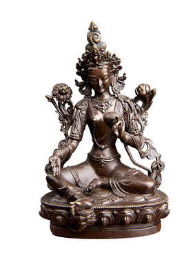 藏传藏式释迦牟尼家用像铜小7cm2寸车饰汽车摆件黄铜做旧