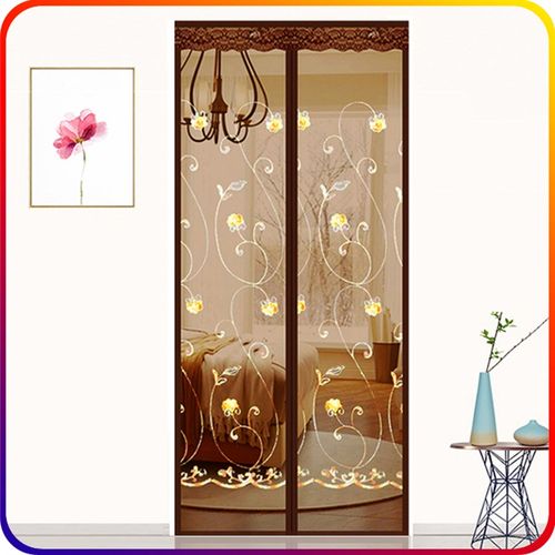 魔术贴防蚊门帘磁性纱门家用静音卧室隔断帘免打孔定制订做软纱门