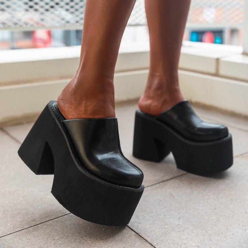 2024年夏季圆头防水台松糕厚底拖鞋11CM高跟粗跟外穿包头凉拖女鞋,女鞋,包头拖,淘宝优惠券,粉丝福利购,淘宝优惠卷