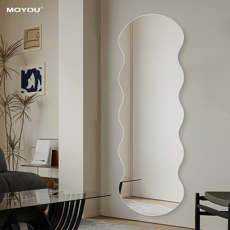 不规则全身镜子贴墙自粘高级感衣柜穿衣镜入户门口试衣镜家用化妆,住宅家具,穿衣镜,淘宝优惠券,粉丝福利购,淘宝优惠卷