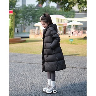 【伦敦冬夜】小娜椒小个子冬季长款蓬松加厚保暖百搭黑色羽绒服女