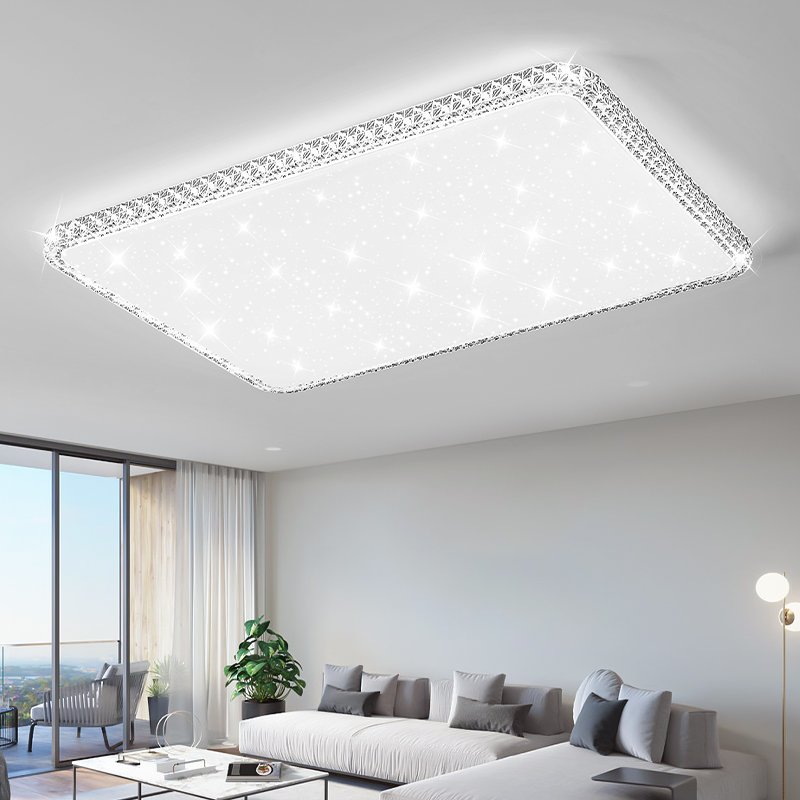 客厅灯现代简约大气2024新款超薄led吸顶灯长方形大灯主灯灯具