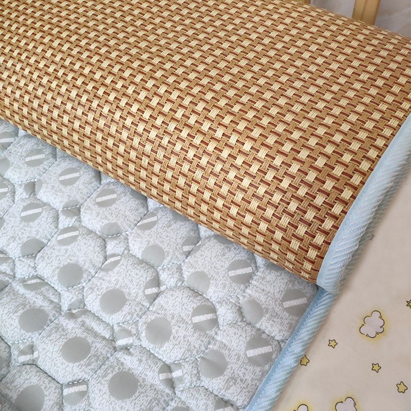 凉席单人学生宿舍0.9m可清洗折叠冬夏两用薄床垫幼儿园午睡打地铺