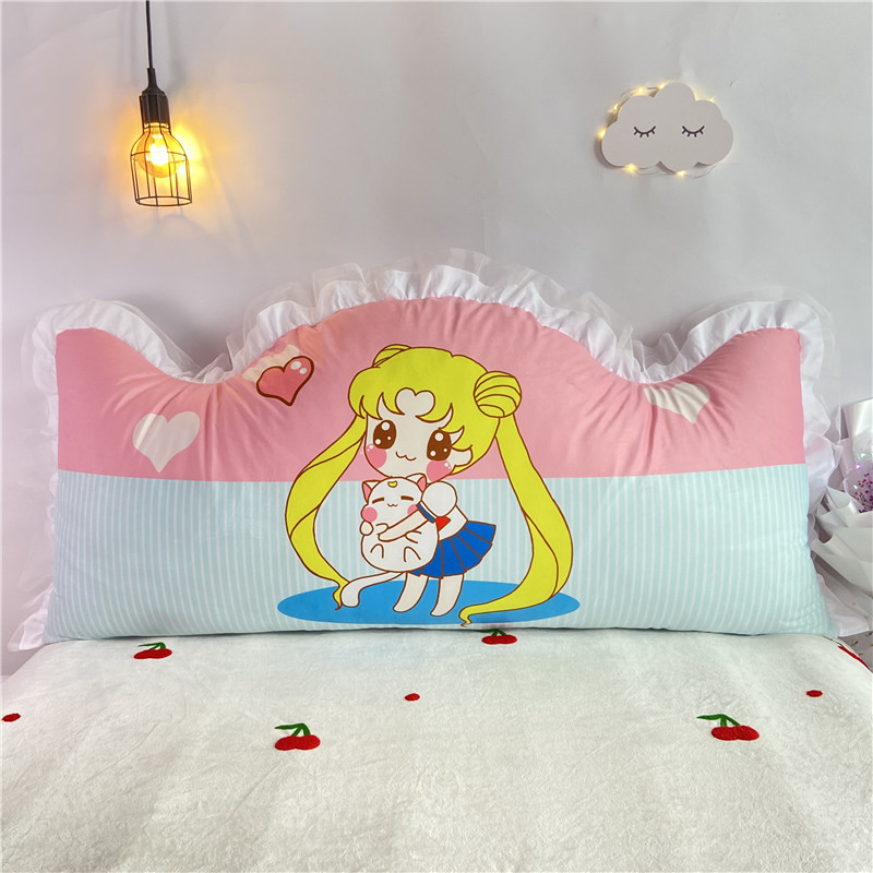 卡通床头靠枕皇冠公主房大靠背床上靠垫榻榻米软包护腰抱枕可拆洗