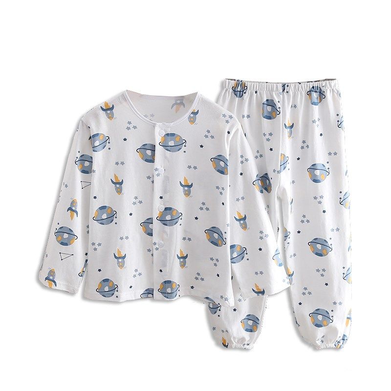 儿童睡衣夏季薄款纯棉长袖套装宝宝家居空调衣服男童女童小孩男孩,童装/婴儿装/亲子装,家居服套装,淘宝优惠券,粉丝福利购,淘宝优惠卷