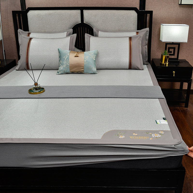 床笠款藤席天然纯藤冬夏两用印尼冰藤席可折叠水洗空调软草席床裙