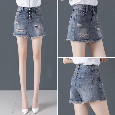 牛仔半身裙女春夏季2025年新款高腰时尚包臀短裙子a字裙裤夏天潮