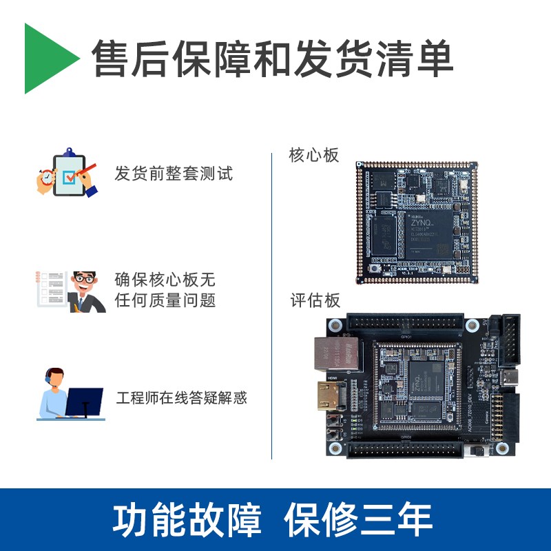 小梅哥Zynq核心板Xilinx赛灵思7Z010开发板以太网邮票孔兼容AC608