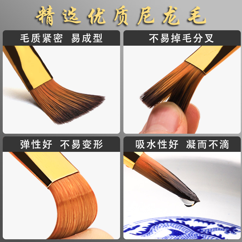 水粉画笔套装水彩笔刮刀美术生专用线条笔刷彩绘丙烯数字油画画笔图片