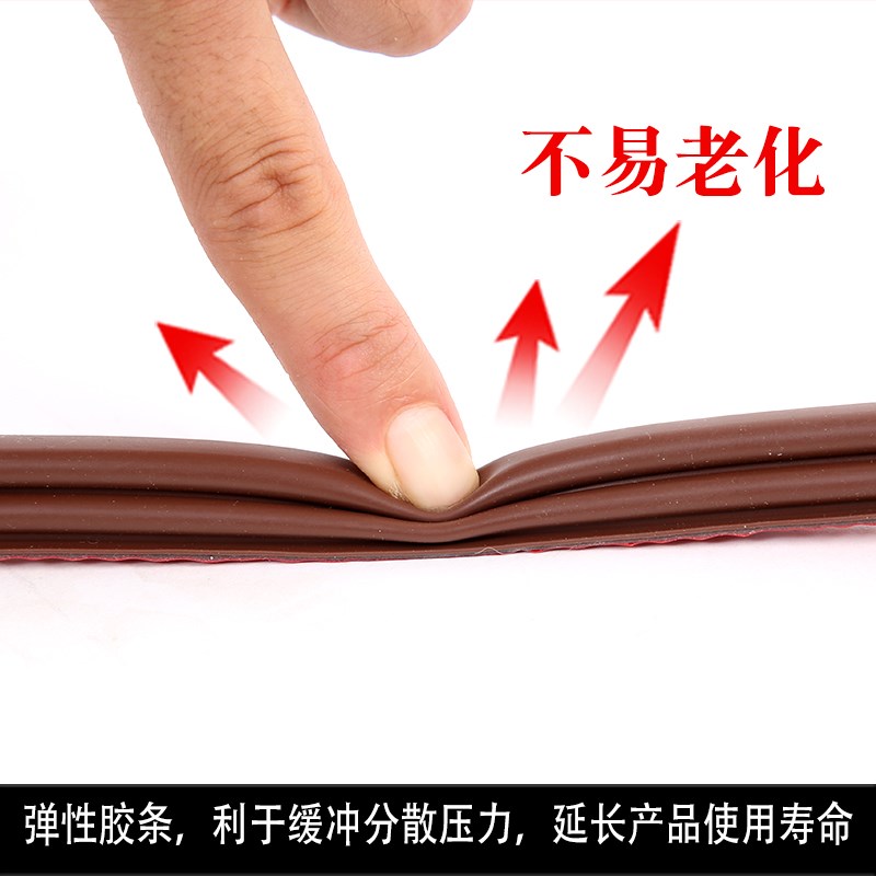 防盗门密封条室内隔音自粘型进户门缝门框窗边框入户房门防撞胶条