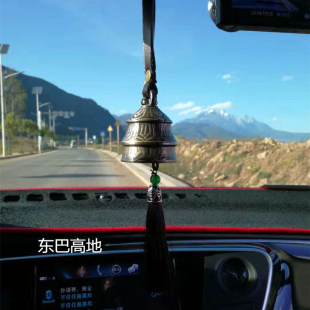 丽江古城宝塔纯铜车挂驼铃东巴铃复古东巴高地手工铃铛云南铜风铃
