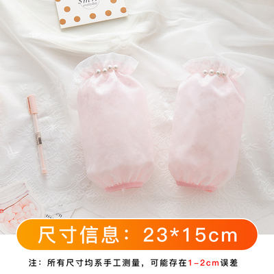 蕾丝袖套女秋冬季短款护袖工作办公手袖可爱防脏耐磨袖头套袖上班