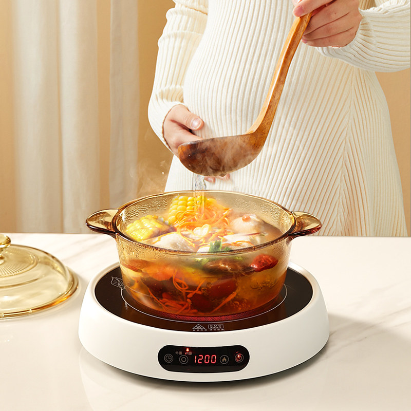 福也黑晶炉家用大功率2400W爆炒炖煮火锅多功能一体光波电磁炉