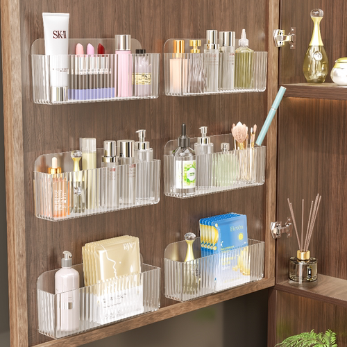 免打孔壁挂式镜柜化妆品收纳盒