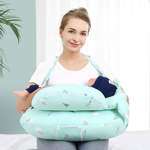 婴儿喂奶枕头抱娃哺乳枕护腰懒人坐月子垫抱娃横抱抱枕防吐奶椅托