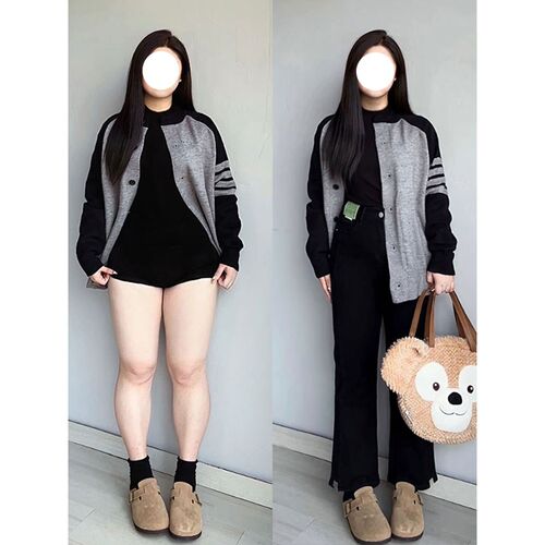 胖mm美式复古黑色开叉微喇牛仔裤女夏季显瘦小个子裤子九分烟管裤