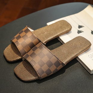 家居皮拖鞋女士欧式家用情侣室内地板凉拖夏季防滑透气静音拖鞋男