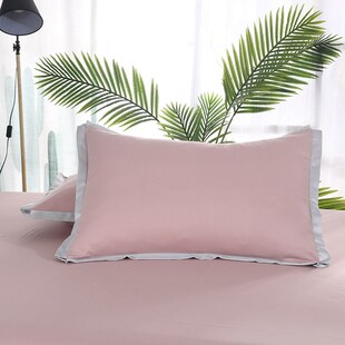 新款大号一对f枕套纯棉全棉单人枕头套简约酒店5580加大6090