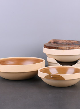 餐厅陶瓷小火锅餐具耐高温锂瓷锅干锅菜砂锅家用炉子保温餐具