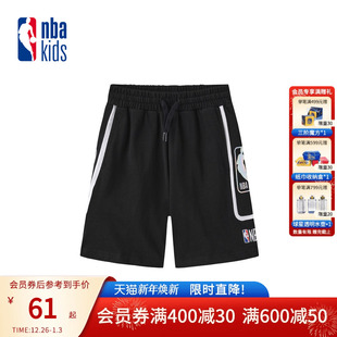 宽松休闲球裤 运动短裤 K232TP801P 男女童五分裤 nbakids童装