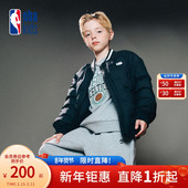 新款 nbakids童装 2025冬季 男女童休闲棒球服百搭羽绒服K254DW020P