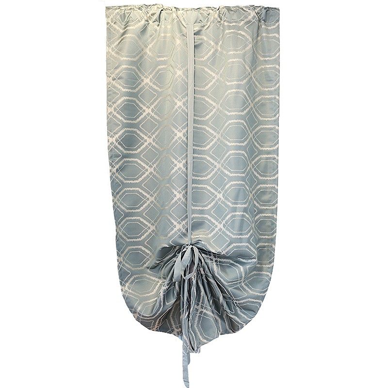 鸢尾乡旅美式飘窗湖蓝色汽球帘遮光窗帘门帘穿杆帘挂钩卧室提拉帘,居家布艺,成品窗帘,淘宝优惠券,粉丝福利购,淘宝优惠卷