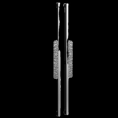 中式大门拉手金色玻璃门把手定制刻字不锈钢祥云拉手高级方管拉手