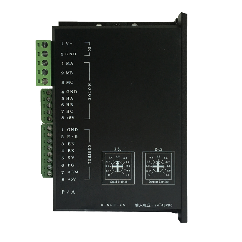 DBLS-01-S直流无刷电机驱动器电压36V10A带霍尔模块分档调速控制