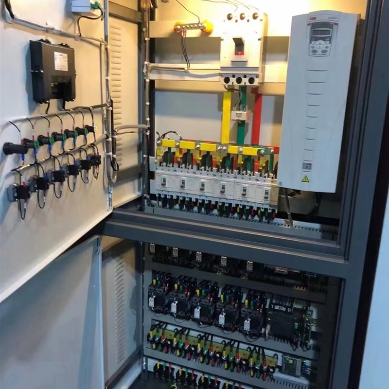 水泵星三角降压软启动控制柜巡检柜双门IP55双电源机械应急启动柜