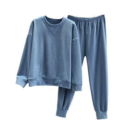 秋冬德绒大码睡衣女加肥加大200斤胖mm加厚绒家居服宽松保暖套装