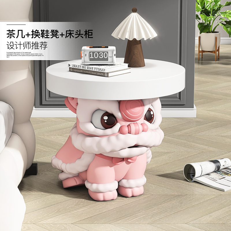 国潮醒狮客厅落地摆件家居饰品电视柜旁沙发茶几边几牀头乔迁礼物